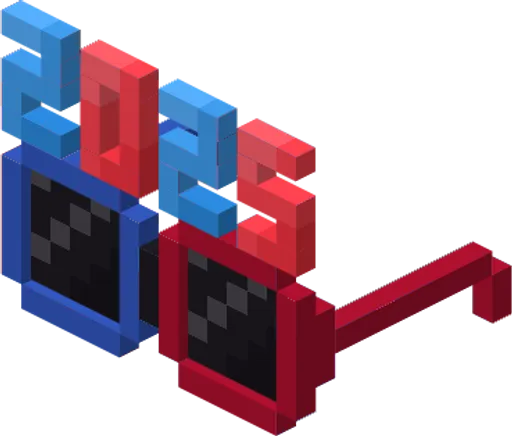 Glasses to celebrate the 2025 New Year