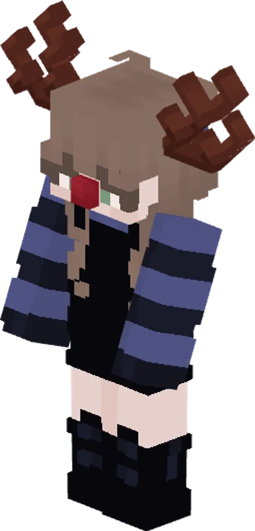 Wearable Antlers and Red Nose for Players