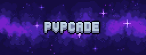 A Galaxy Banner that contains the text PvPCade