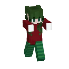A minecraft skin for Tinsel McJingle
